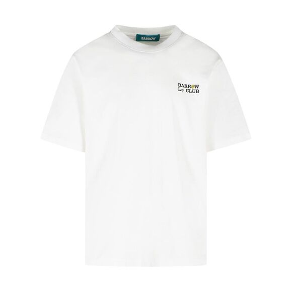 Barrow 'Club' White Cotton T-Shirt Men